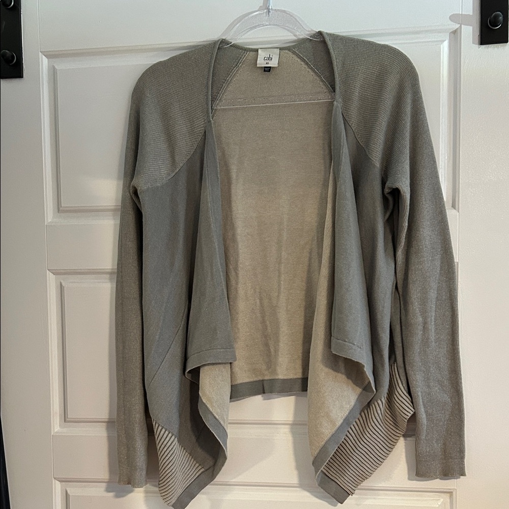Chic Women's Cardigan -Shades of Grey/Green - Feels Good On!